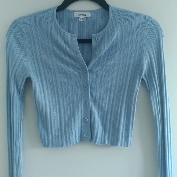 Cropped Button Down Cardigan - Picture 3 of 4